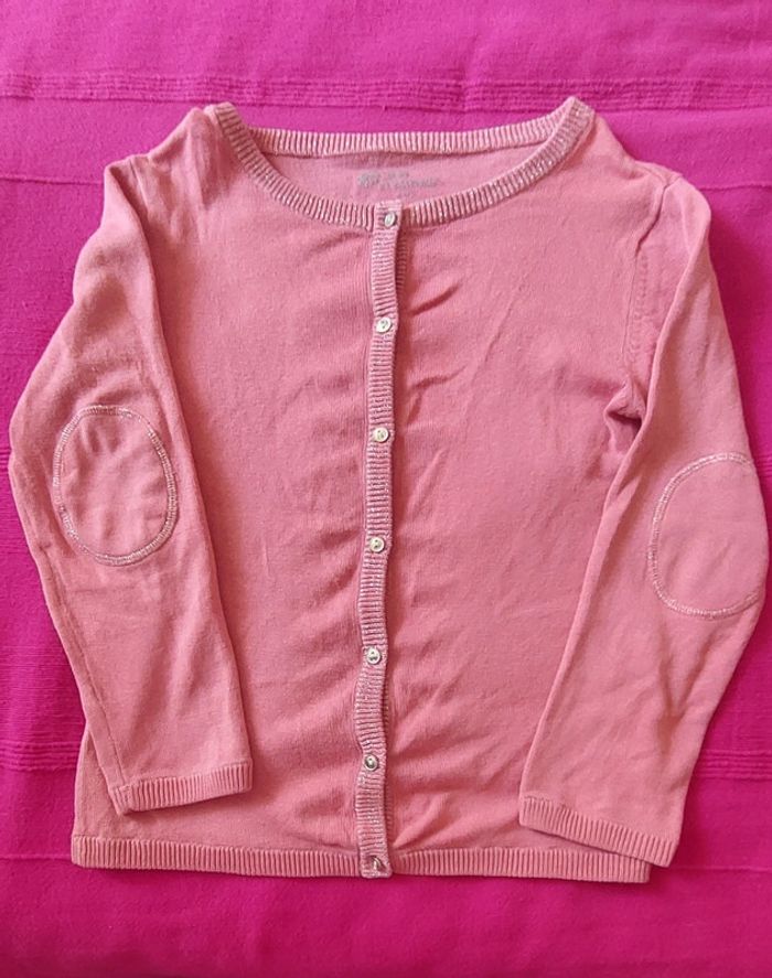 Gilet rose 8 ans