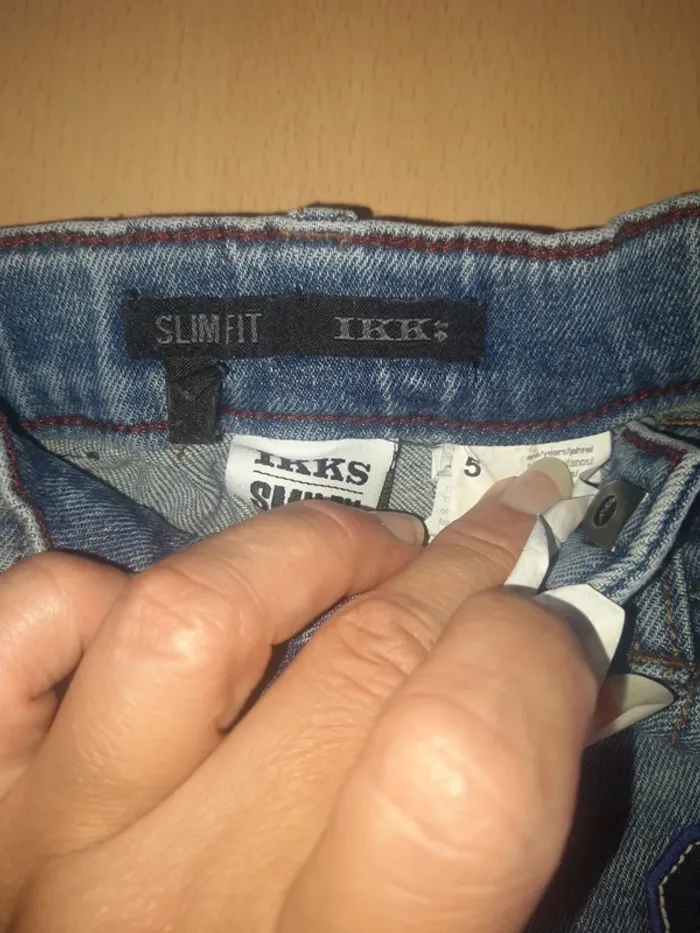 Jeans effet usé Ikks 5 ans - photo numéro 5