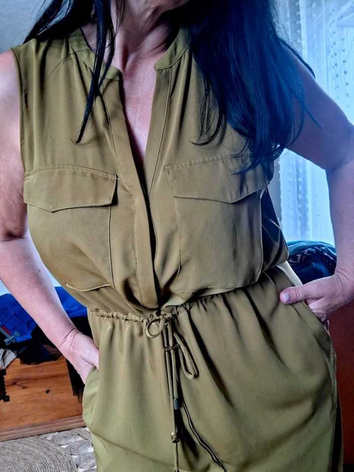Robe H&M vert olive taille XL - photo numéro 3