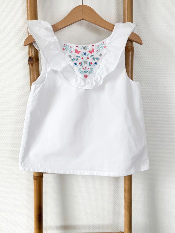 Sergent Major - Débardeur, blouse sans manches blanches 6 ans