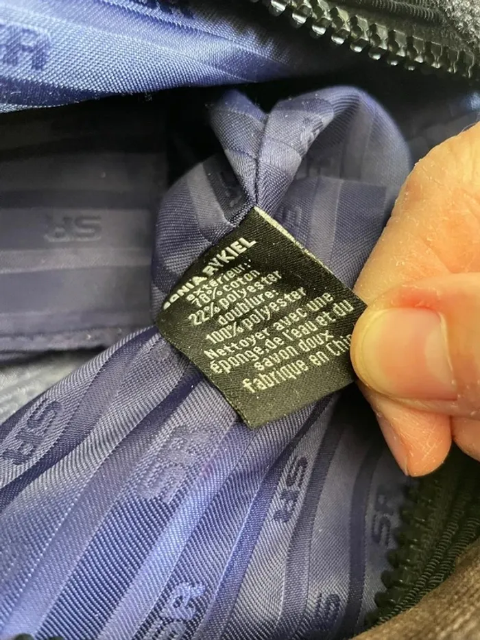Sac à main Sonia Rykiel en velours - photo numéro 9