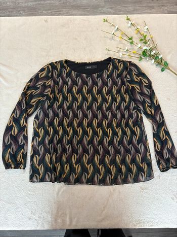 Blouse fluide manches longues femme M