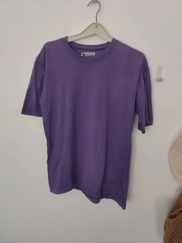 Tshirt vintage violet les sélections continent en coton