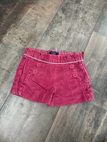 Short velours okaidi 3 ans
