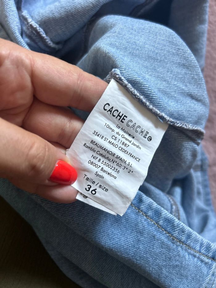 Robe en jean cache cache taille 36 - photo numéro 5
