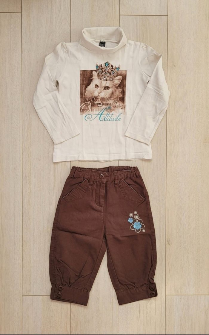 Lot de vêtements fille taille 4 ans dont NEUFS KIABI, OKAIDI, ZARA, VERTBAUDET, TCF, KIDS GRAFFITI, NKY - photo numéro 8