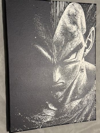 Toile portait végéta de dragon ball z