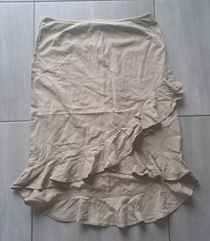 Jupe Asymétrique kaki 3 Suisses Taille 42