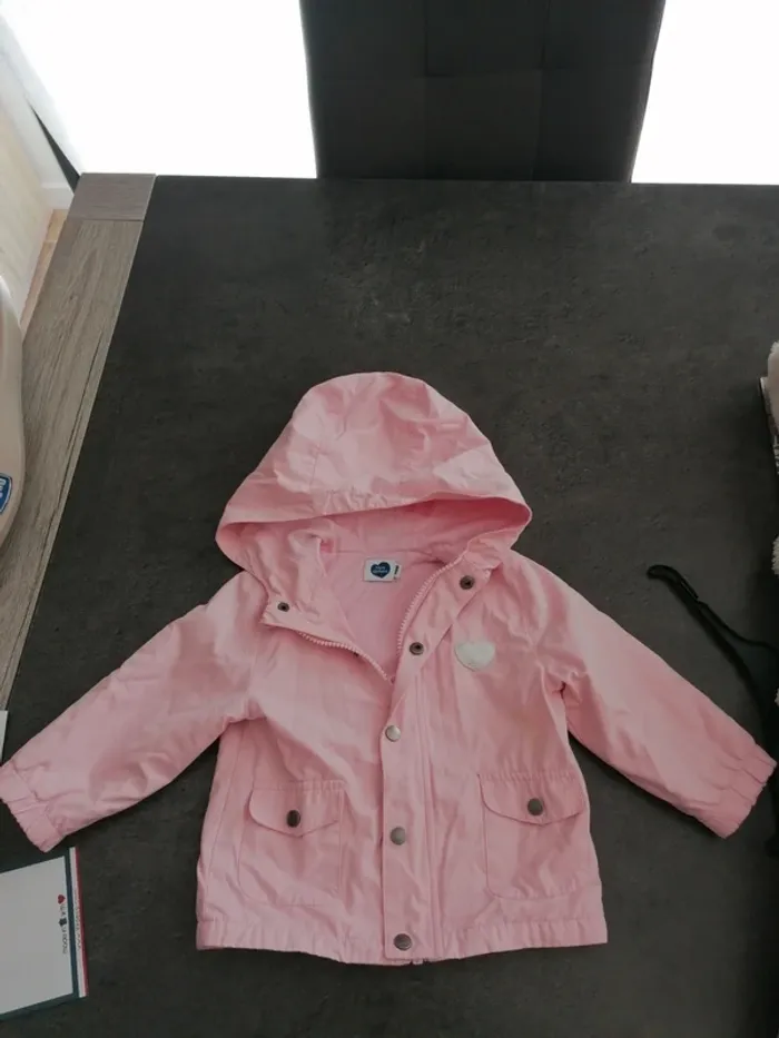 Veste mi saison bébé fille