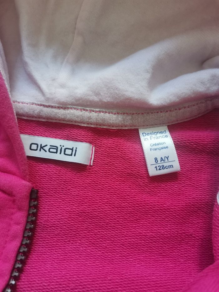 Gilet zippé okaidi fille 8 ans - photo numéro 3