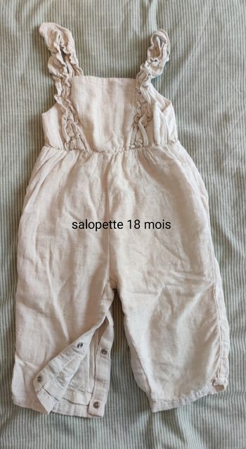 Salopette en lin