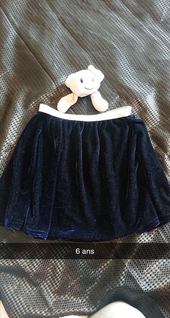 Jupe bleu en velours