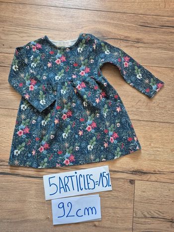 Robe Zara baby fleurie 92 cm