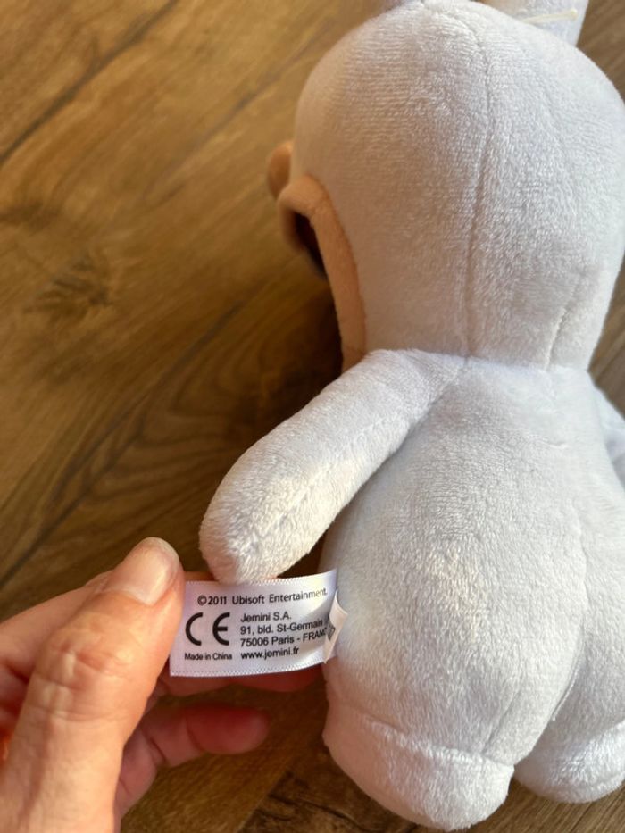 peluche sonore lapin crétin - photo numéro 2