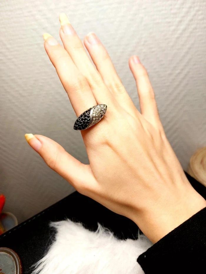 Magnifique bague style vintage cocktail taille 55 - photo numéro 5