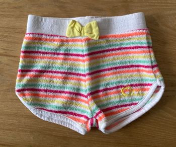 short en éponge rayé bébé 9 mois