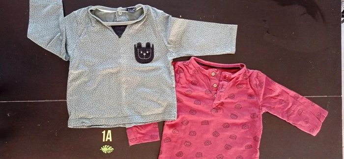 Lot de 2 tee-shirts 1 an