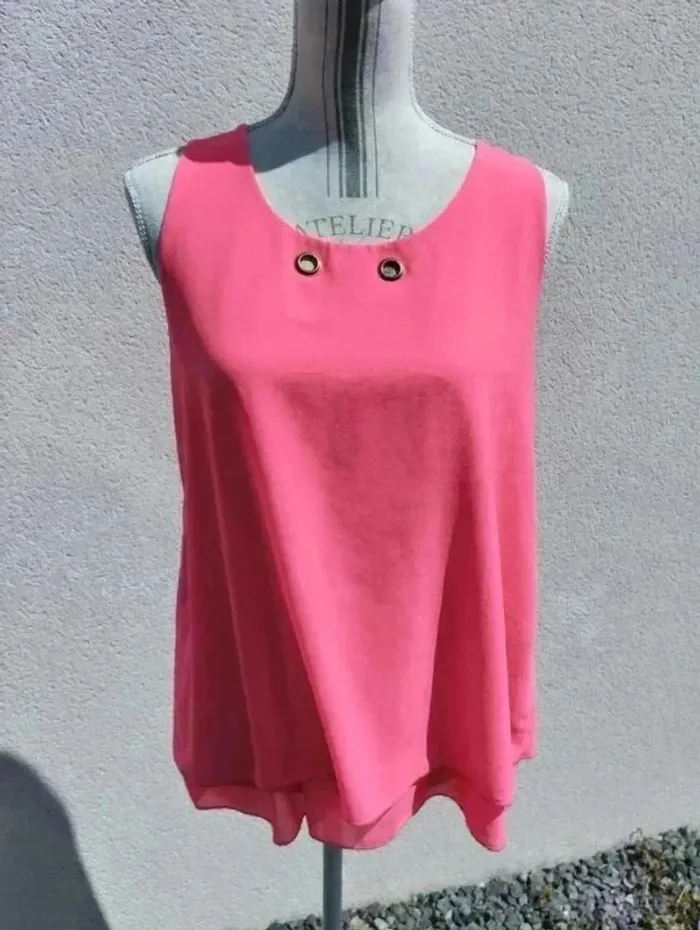 🌸 Haut fluide rose femme – Taille 38 🌸