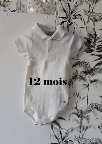 Polo body Petit Bateau 12 mois