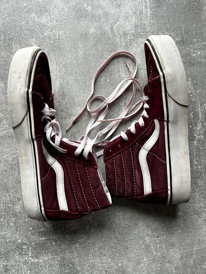 Vans montante bordeaux 40 bon état