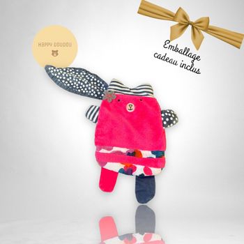 Peluche Doudou Plat Chat rose Catimini DP173