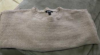 Pull rose clair pailleté femme
