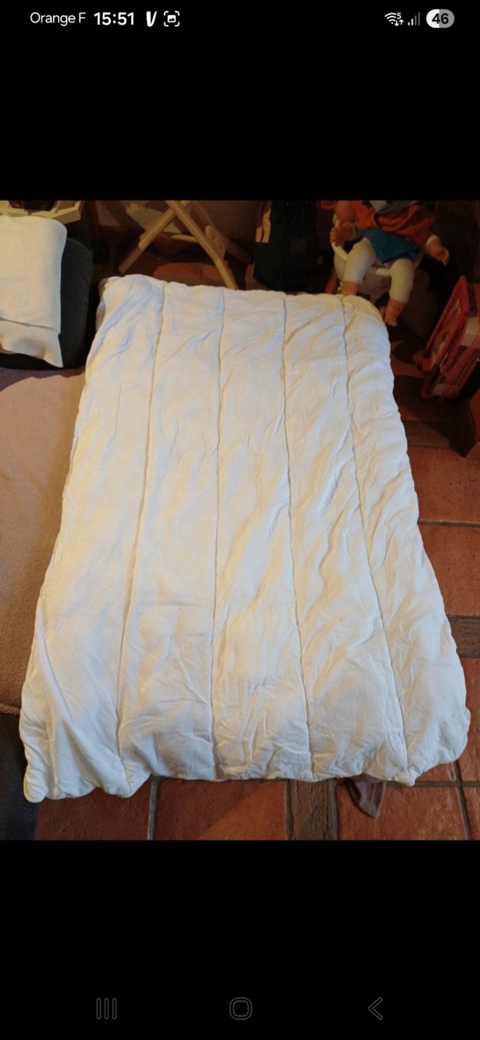 Couette blanche 100 / 135 cm