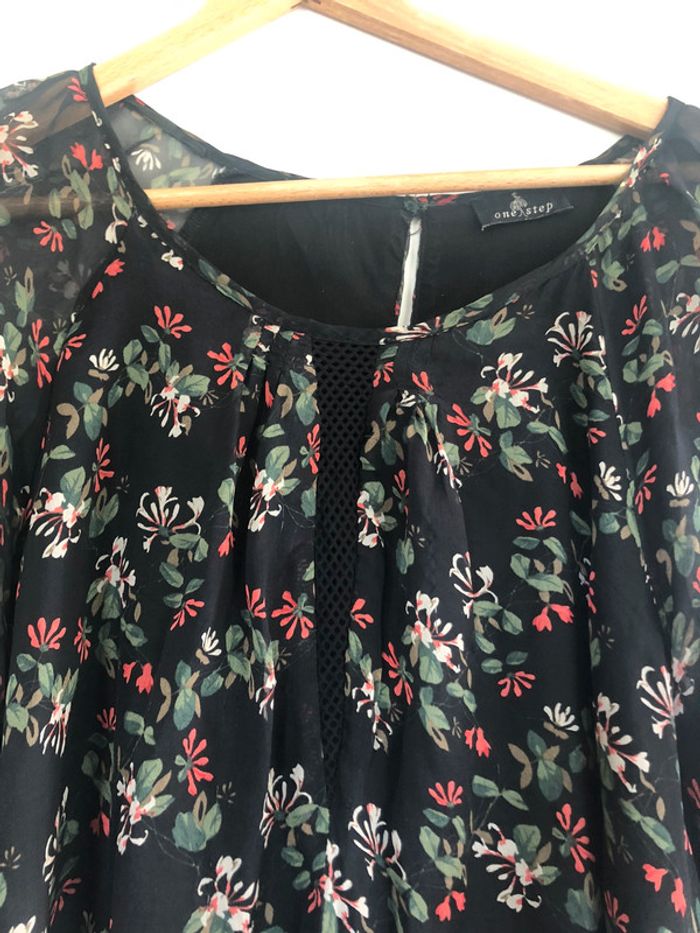 Blouse légère fluide imprimé fleuri One Step - photo numéro 3