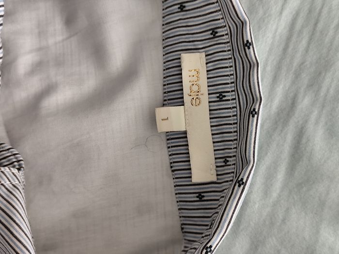 Robe Maje taille 36 coton blanc et bleu printemps été de - photo numéro 8