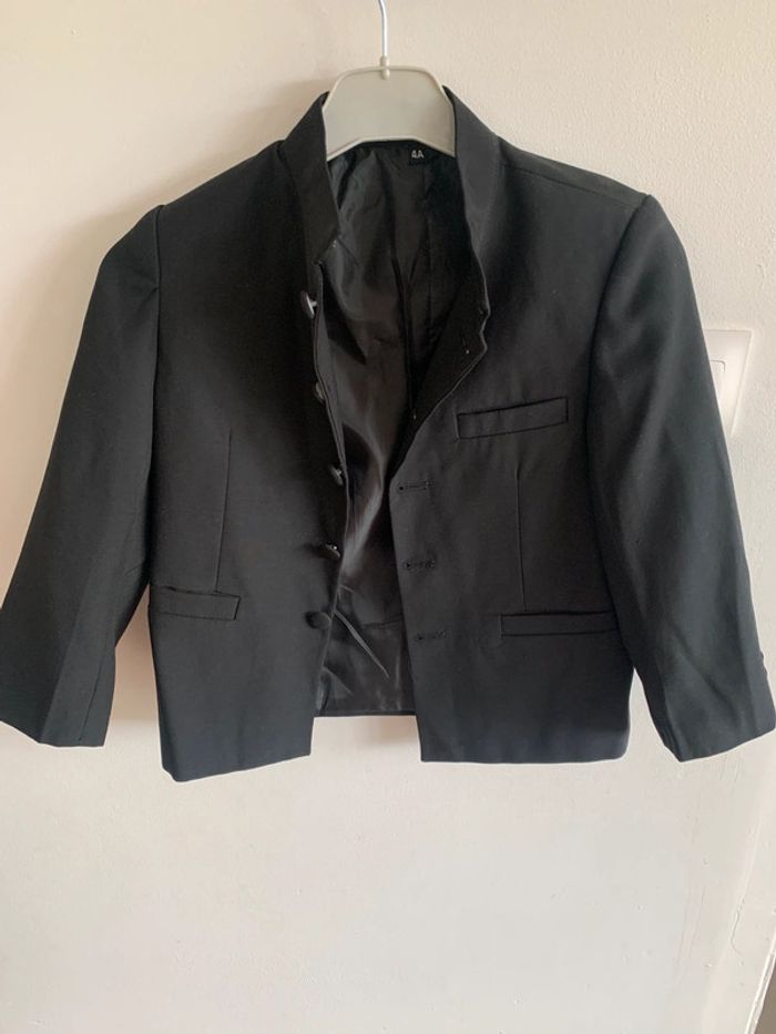 Costume 4 ans Adriano Jacometti noir / Pantalon taille élastique - photo numéro 3