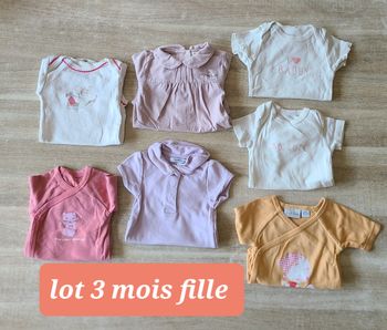 Lot bodies 3mois fille