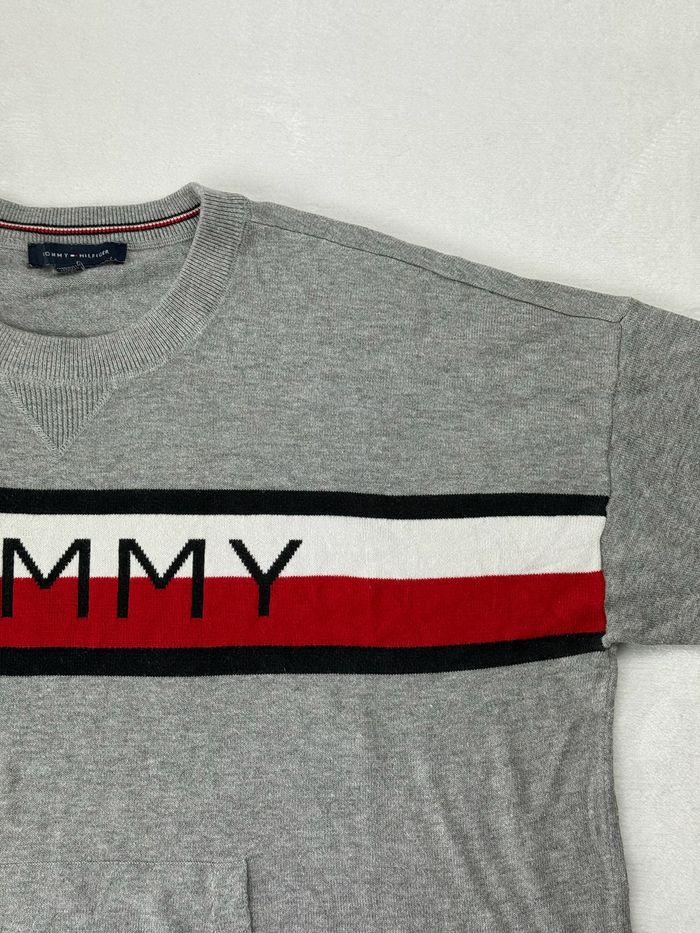 Pull gris Tommy Hilfiger pour homme Logo Tommy Taille XL SMO1525 - photo numéro 3