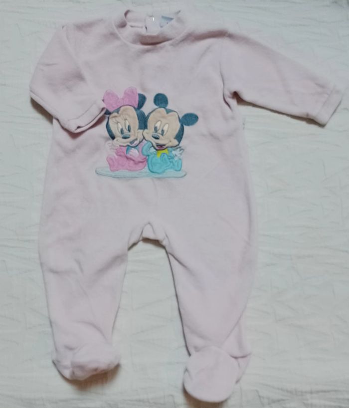 Pyjama velours Minnie mickey 6 mois