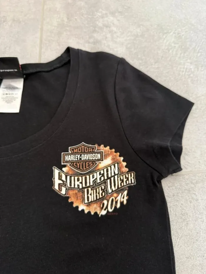 T-shirt Harley Davidson femme noir taille S - photo numéro 7