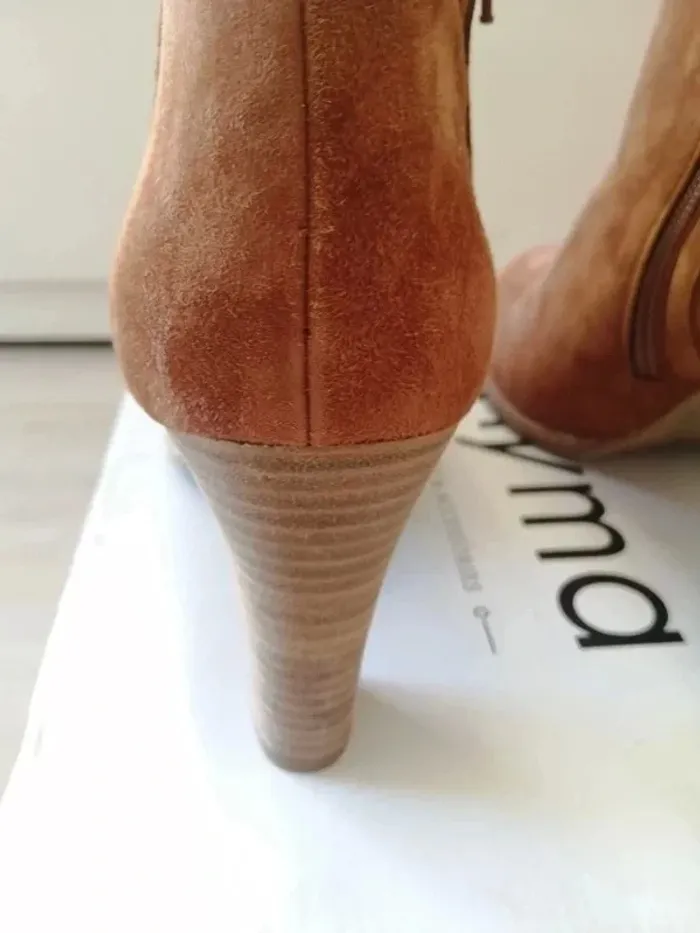 Bottines cognac/nubuck Myma - photo numéro 5