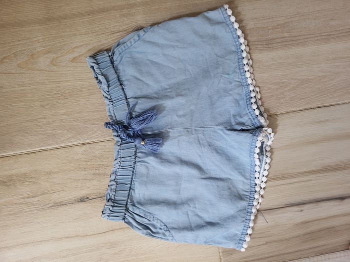 Short jean fluide fille
