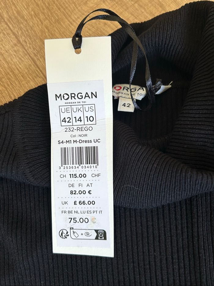 Robe noire neuve bi matière Morgan taille 42 (valeur 75€) - photo numéro 9