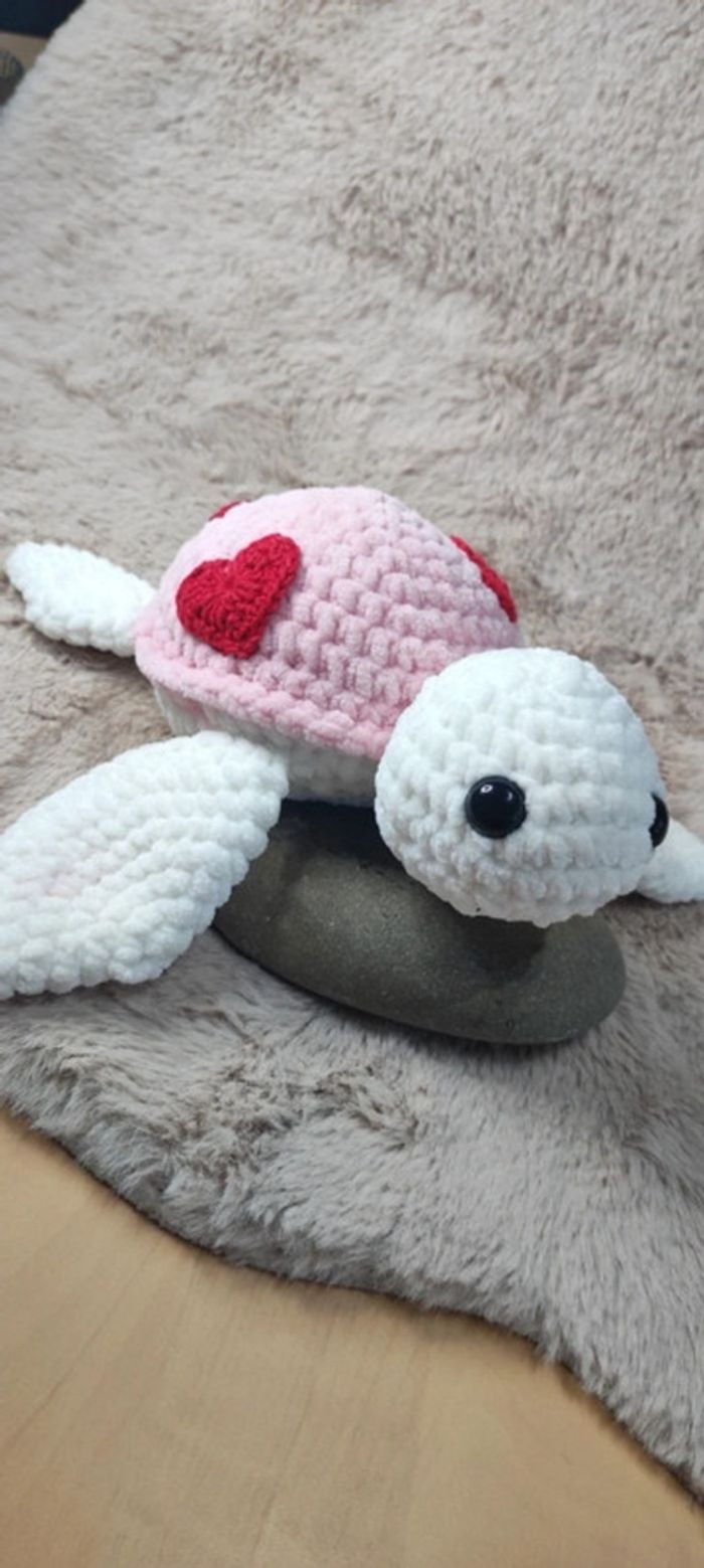 Tortue au crochet velour - photo numéro 2