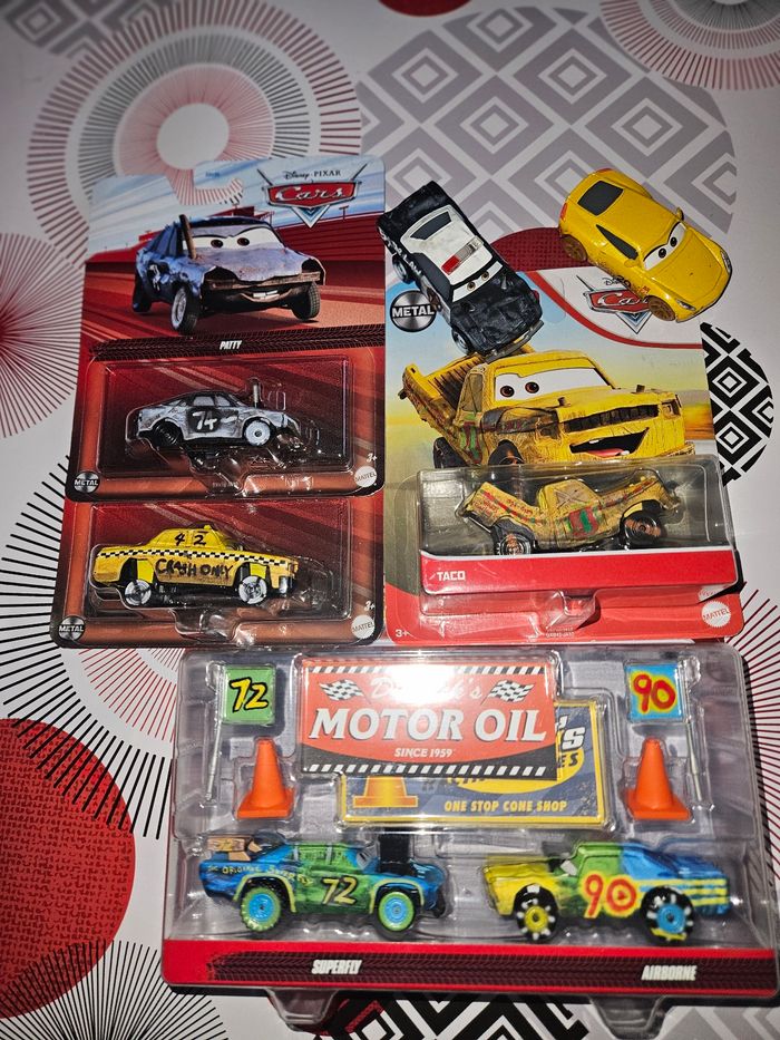 Lot de voitures cars Mattel tbe rare