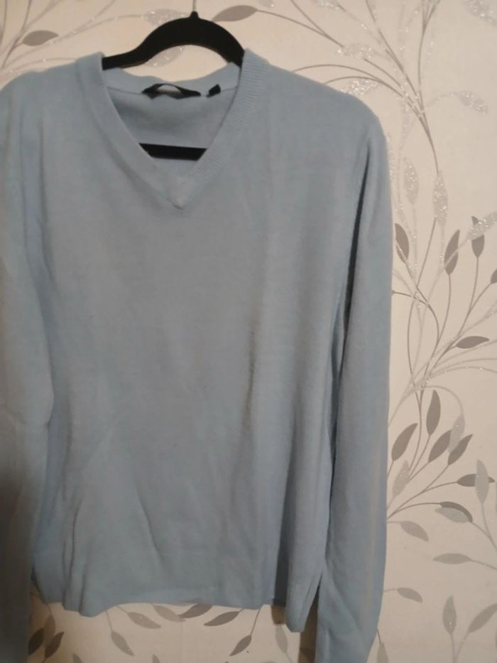 🍍 Pull bleu ciel Cutting Edge taille M - photo numéro 2