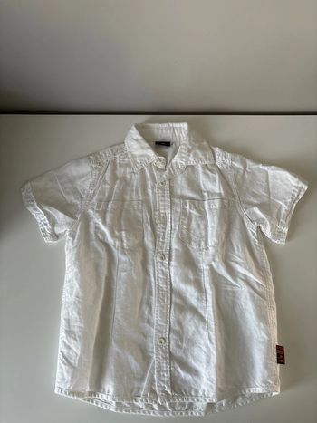 Chemise blanche garçon été -taille 7 ans