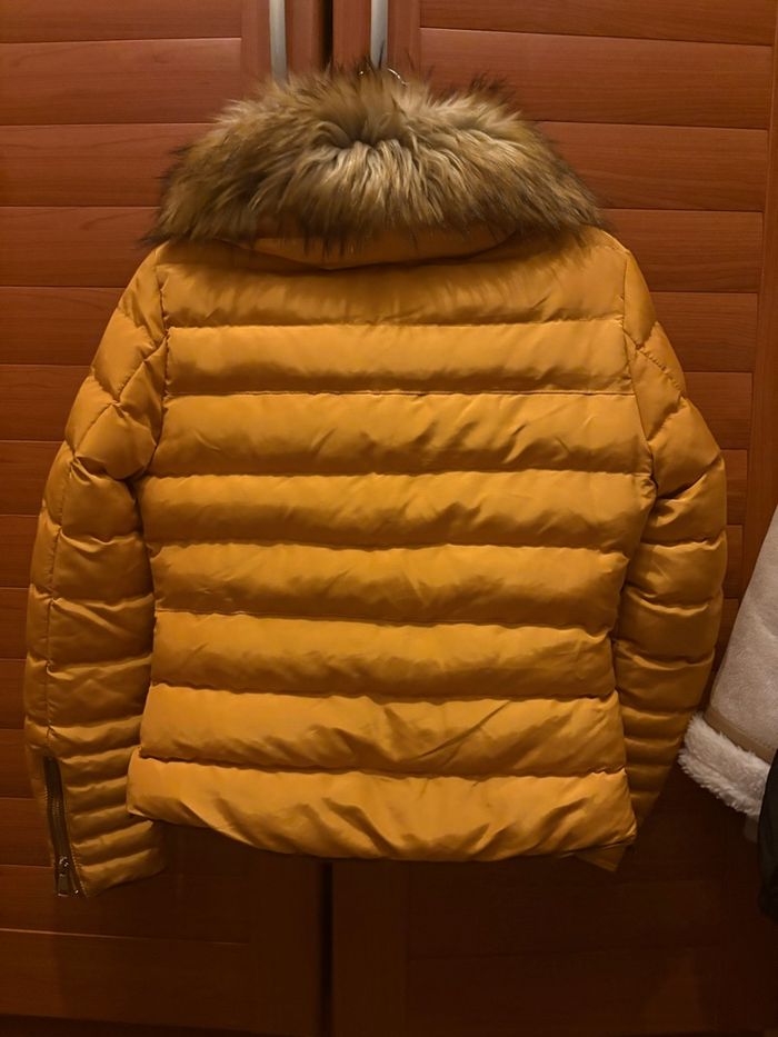 Manteau à fourrure moutarde Orcelly - photo numéro 8