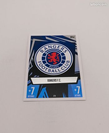 Carte Match Attax 2023-24 RANGERS FC n°379.