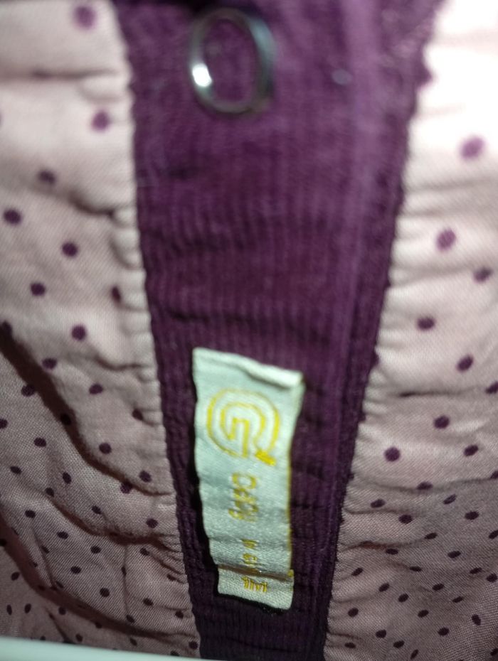 Robe fille Gémo violet taille 1 mois / 56 cm - photo numéro 2
