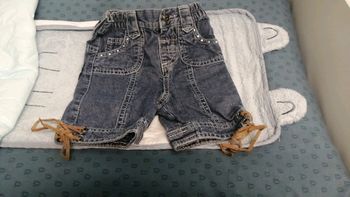 Short long/pantacourt en jean tao 6 mois
