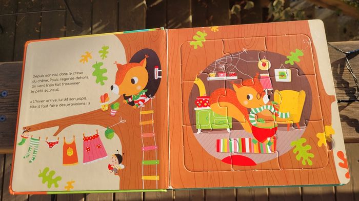 Livre 5 puzzles 🐿 Pouic fait ses provisions 🐿 - photo numéro 3