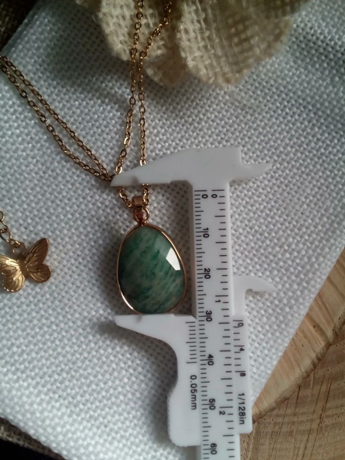 Collier pierre naturelle d'amazonite - photo numéro 2