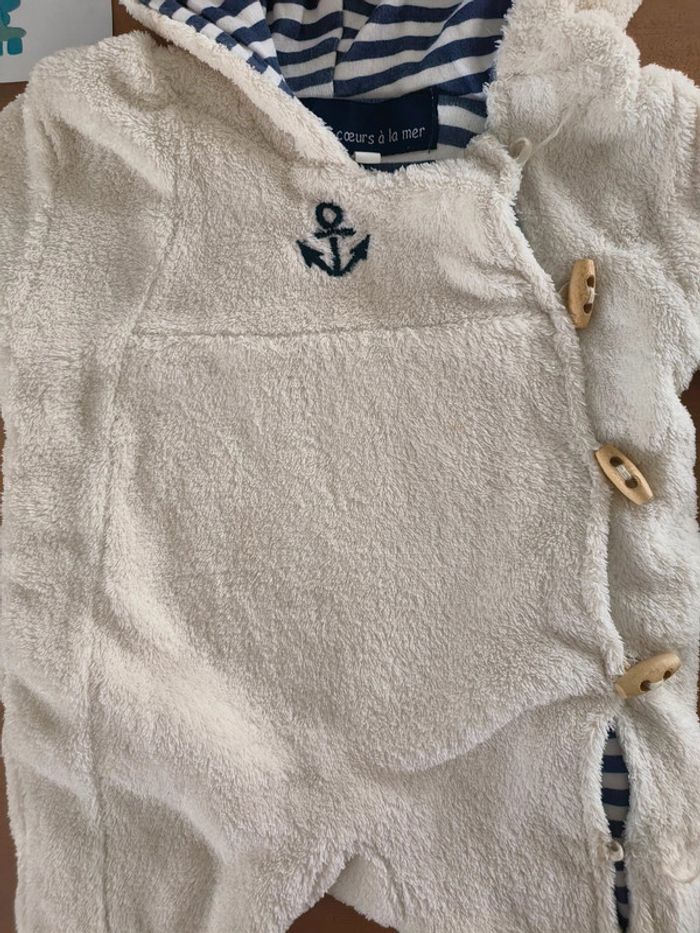 Surpyjama Les Petits Cœurs A La Mer garçon 3 mois - photo numéro 3