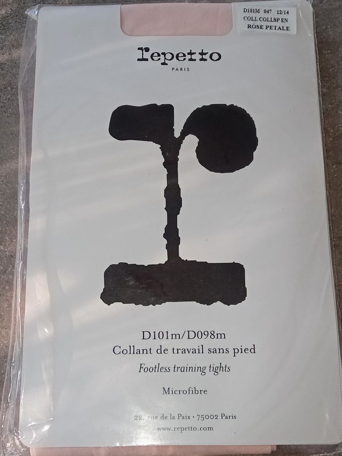 Collants de danse sans pied Repetto 12 / 14 ans Neufs emballés
