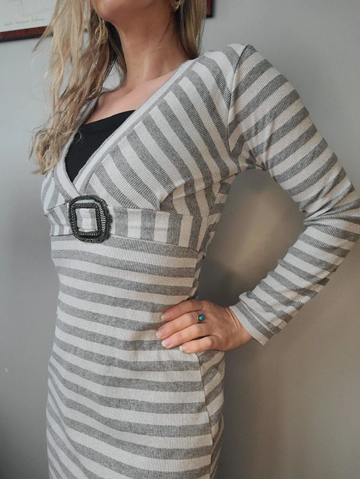 Tunique argenté made in france taille 3e 36